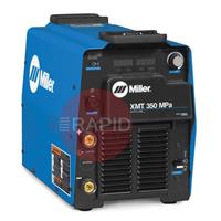 907366002WP Miller XMT 350 MPa Water Cooled Mig Welder Package with S-74 MPa Wire Feeder and 10m Interconnection Cable - 400V, 3ph