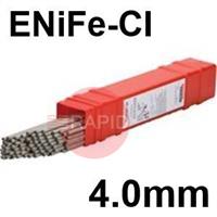 99814040 Lincoln Electric GRICAST 31 Maintenance and Repair Covered Electrodes 4.0 x 400 mm Diameter 4.8Kg 90pc Pkt, ENiFe-CI, E C NiFe-CI 1