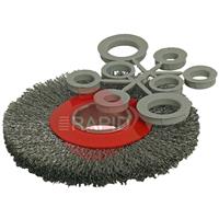 ABWBWF15020 Abracs Wide Faced Bench Grinder Brush, 150mm x 20mm Crimped Wire (Pack of 5)