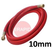 ACYHOSE10MM Fitted Acetylene Hose. 10mm Bore. G3/8
