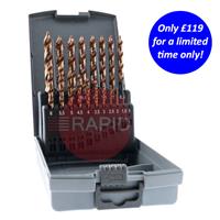 AJ26-202050-SET1 HMT AJ26 TurboTip Cobalt Jobber Drill Bit 19 Piece Set (1 - 10mm)