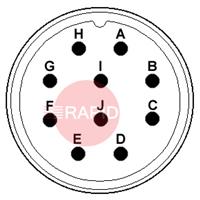 AMP10PP 10 Way Amphenol Panel Plug (18-1)