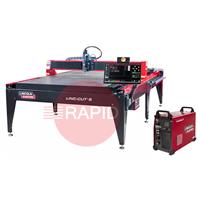 AS-CM-LCS1020WF125 Lincoln Linc-Cut S 1020W 3ft x 6ft CNC Plasma Cutting Table with FlexCut 125 CE Plasma Package