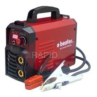 B18258-1 Lincoln Bester 210-ND MMA Inverter Arc Welder, with 3m Arc Leads & Free Electrode Pack - 230v, 1ph