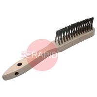 B55C Wire Brushes Converging Mild Steel 3 Row