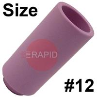 CK-3A12 Size 12 CK 3 Series Standard Alumina Gas Cup. 47mm Long x 19mm Bore.