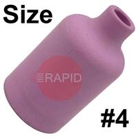 CK-3AG4 Size 4 CK 3 Series Standard Alumina Gas Cup. 41mm Long x 6mm Bore. 54N18