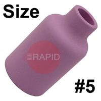 CK-3AG5 Size 5 CK 3 Series Standard Alumina Gas Cup. 41mm Long x 8mm Bore. 54N17