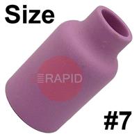 CK-3AG7 Size 7 CK 3 Series Standard Alumina Gas Cup. 41mm Long x 11mm Bore. 54N15