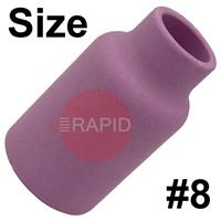 CK-3AG8 Size 8 CK 3 Series Standard Alumina Gas Cup. 41mm Long x 13mm Bore. 54N14