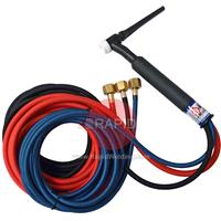 CK-CK1812SFFX CK18 3 Series Water Cooled 350 Amps TIG Torch with 4m Superflex Cables & 3/8