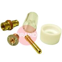 CK-D4GS116P CK 3 Series / 4 Series Short Gas Saver Kit, Pyrex Cup, 1.6mm