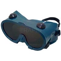 E2GWG1 Ski Type Safety Goggles - IR/UV Shade 5.0 Lens. Indirect Ventilation with Elastic Headband Clip EN175