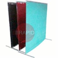 EZ6X8C Welding Curtain - Flame Retardant Canvas 6ft high x 8ft width (1.83m x 2.44m) EN1598