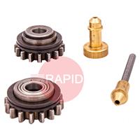 F000250 Kemppi 1.0mm Knurled Heavy Duty Drive Roll Kit for Fitweld 300