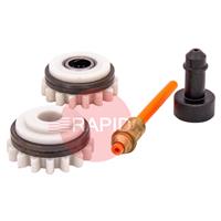 F000334 Kemppi 0.8 - 0.9mm Stainless GT02 Drive Roll Kit for Fitweld 300