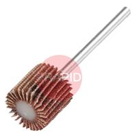 GSM2515080 Garryson Aluminium Oxide Miniature Flap Wheel - 25 x 15mm, Grit 80 (Box of 10)