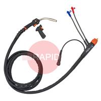 GXE408WA35 Kemppi Flexlite GXe K8 408W A Water Cooled 400A MIG Torch, w/ Euro Connection & GRE80 Torch Remote - 3.5m