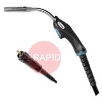 MA4204-050 Trafimet ERGOPLUS 36 Air Cooled MIG Torch w/ Euro Connection, 330A CO2, 300A Mixed Gas - 5m