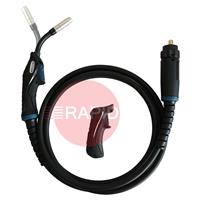 MA4230-050 Trafimet ERGOPLUS 15R Rotatable 45° Neck Air Cooled MIG Torch w/ Euro Connection, 180A CO2, 150A Mixed Gas - 5m