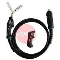 MA4232-030 Trafimet ERGOPLUS 25R Rotatable 45° Neck Air Cooled MIG Torch w/ Euro Connection, 230A CO2, 220A Mixed Gas - 3m