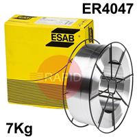 P1805129870 ESAB OK Autrod 4047, Aluminium MIG Wire, 7Kg Reel, ER4047