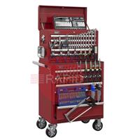 PAPCOMBOBBTK55 Topchest & Rollcab Combination 10 Drawer with Ball Bearing Runners -146pc Tool Kit