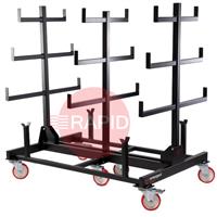 PR2 Armorgard Mobile Collapsible Pipe Rack, Certified 2 Tonne Capacity