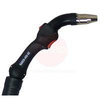 R4500311 MHS Smoke-450-SC Fume Extraction Water Cooled MIG Torch, 550A with Exhaust & Euro Connection - 3m