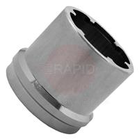 R9130012 MHS Smoke 250 / 330 Cylindrical Nickel-Plated Brass Frontal Suction Nozzle, with O-Ring