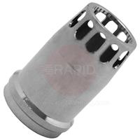 R9130014 MHS Smoke 250 / 330 Conical Nickel-Plated Brass Fume Suction Nozzle, with O-Ring