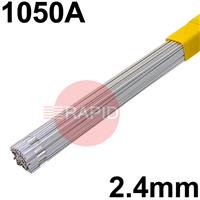 RO142425 SIF Sifalumin No.14 1050A Aluminium Tig Wire, 2.4mm Diameter x 1000mm Cut Lengths - EN ISO 18273 S AL 1070 (AL99.7). 2.5kg Pack