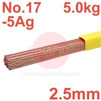 RO1825505Ag SIF Sifcupron No 17-5Ag, 2.5mm Diameter 5.0 Kg Pkt EN 1044: CP104, BS: 1845 CP4