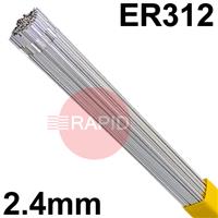 RO352401 SIFSteel 312 Stainless Steel Tig Wire, 2.4mm Diameter x 1000mm Cut Lengths - AWS A5.9 ER312. 1.0kg Pack