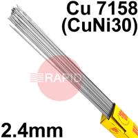 RT732450 SIFAlloy No 73 Special Alloy Tig Wire, 2.4mm Diameter x 1000mm Cut Lengths - ISO 24373: Cu7158 (CuNi30). 5.0kg Carton