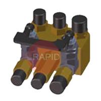 RZD-0475-71-00-00-0 Steelbeast Dragon Gas Manifold 3x3 with Cut-Off Valve (Imperial)