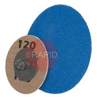 SAIT-088018 SAIT Lock-SX Zirconium Quick Change Abrasive Disc 50mm Diameter, Grit 80