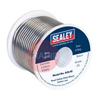 SOL10 Sealey Solder Wire Quick Flow 3.25mm 10SWG 40/60 500g