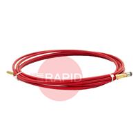 W012361 Kemppi Steel Red 3.5m Wire Liner, for 0.9-1.2mm Ferrous Steel