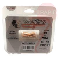 356560.B Plasma 56 Nozzle 70A, ECF-71 Torch (Pack of 10)