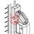 CK-CWHHA  JANCY 4 x 4 SLIDE INSET RIGHT