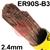 131724R150  ESAB OK Tigrod 13.17 2.4mm TIG Wire, 5Kg Pack, ER90S-B3