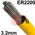 SP800638  Esab OK Tigrod 2209 Duplex Tig Wire, 3.2mm Diameter x 1000mm Cut Lengths - AWS A5.9: ER2209. 5.0kg Pack