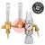 37391010  GasiQ Optimator II Argon/Mix Gas Saver Side Entry Regulator. 34Lpm. G5/8