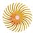 3M-25755  3M Scotch-Brite 19mm Radial Bristle Disc RB-ZB 80 Grit Yellow (Box of 48)