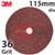 3M-89735  3M 782C Fibre Disc, 115mm (4.5