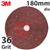 KP-AOS-ST2PT  3M 782C Fibre Disc, 180mm Diameter, 36+ Grit, Box of 25