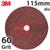 3M-89735  3M 782C Fibre Disc, 115mm Diameter, 60+ Grit, Box of 25