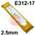14006069  UTP 65 D Stainless Steel Electrodes 2.5mm Diameter x 250mm Long. 1.2kg Vacpac (85 Rods), E312-17