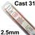 CWCT50  Lincoln RepTec Cast 31 Repair Electrodes 2.5mm Diameter x 300mm Long. 1.0kg Linc-Pack. ENiFe-CI
